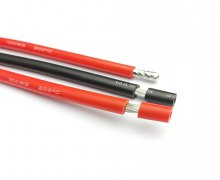 Custom 10 AWG Cut Wire and Immersion Tin Hook up Silicone Rubber Cable