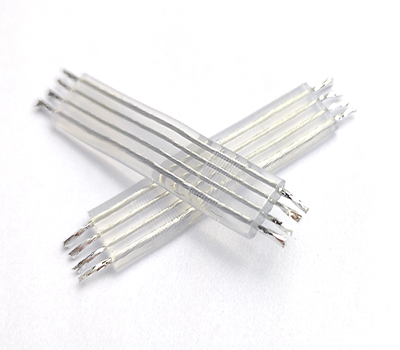 Transparent Silicone 4Pin Flat Ribbon Stripper Cable 22AWG 24AWG 