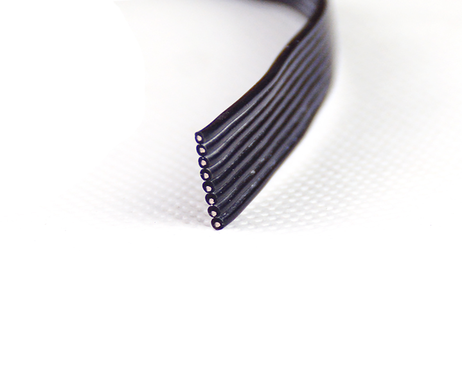 AWM 24 awg Cable 8 pin Flat Ribbon Wire Silicone Rubber 2